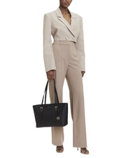 MICHAEL KORS QUINN Medium leather shopping bag black - Women’s Bags - 6