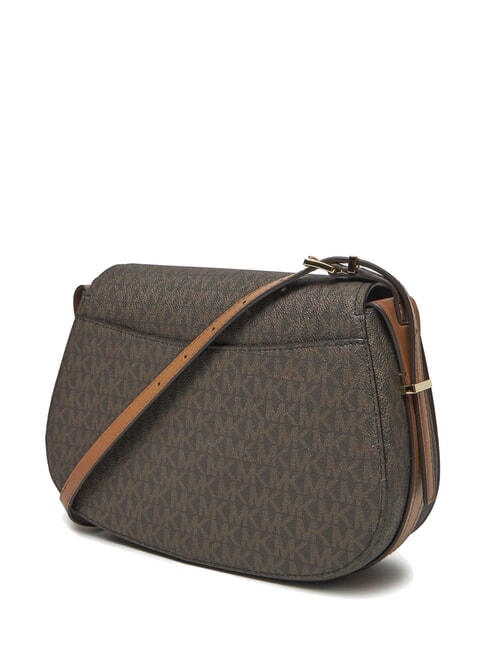 LYDIA Shoulder bag with flap brn/acorn - Women’s Bags