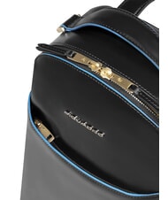 PIQUADRO BLUE SQUARE Leather backpack Black - Women’s Bags - 4