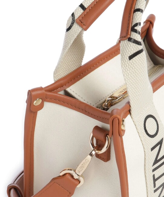 CANDLE Small canvas handbag natural/leather - Women’s Bags