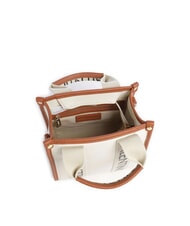 MARIO VALENTINO CANDLE Small canvas handbag natural/leather - Women’s Bags - 4