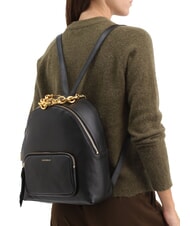 COCCINELLE FENIX Medium leather backpack Black - Women’s Bags - 5