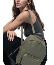 COCCINELLE JEN Round leather backpack with pocket laurel green - Women’s Bags - 4