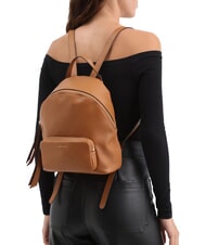 COCCINELLE JEN Round leather backpack with pocket CUIR - Women’s Bags - 4