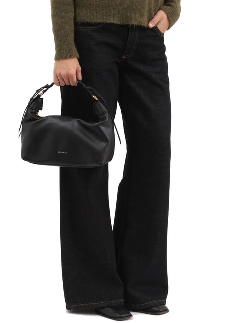 RHEA Small shoulder bag with shoulder strap Black - Women’s Bags