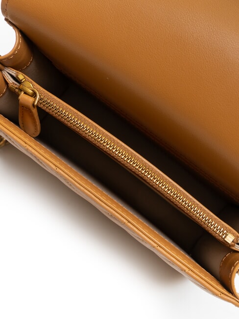 LOVE CLICK MINI Quilted nappa leather bag nougat-antique gold - Women’s Bags