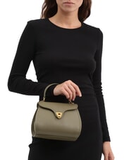 COCCINELLE MARVIN Mini leather handbag with shoulder strap laurel green - Women’s Bags - 4