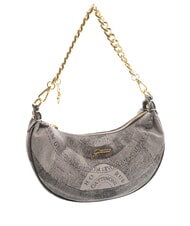 GATTINONI PLANETARIUM Crescent hobo bag with shoulder strap monochrom lt grey/black - Women&rsquo;s Bags - 2