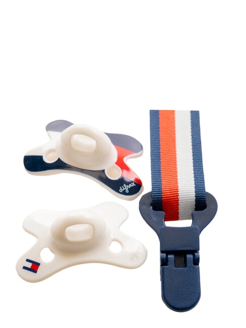 TH Set of 2 pacifiers + chain white - Rompers and baby outfits