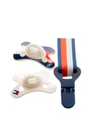 TOMMY HILFIGER TH Set of 2 pacifiers + chain - Rompers and baby outfits