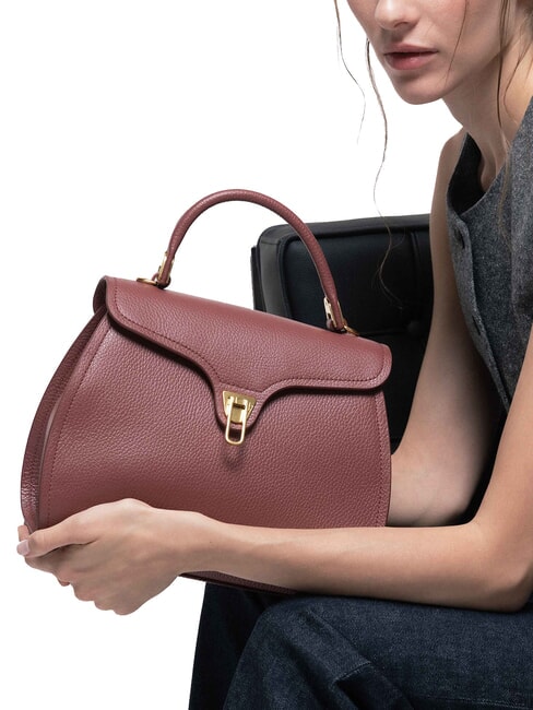 MARVIN Leather handbag with shoulder strap brandy - Women&rsquo;s Bags