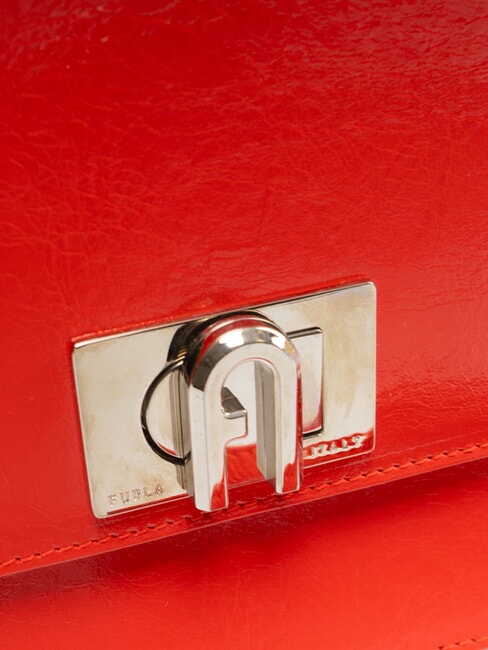 1927 Shoulder bag, in leather fire - Women’s Bags