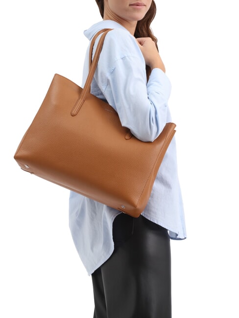 SWAP Leather shoulder shopping bag CUIR - Women&rsquo;s Bags