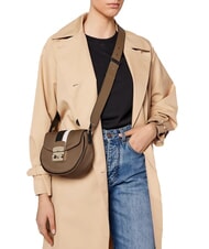 FURLA METROPOLIS Mini shoulder bag mud+black+talc h - Women’s Bags - 5