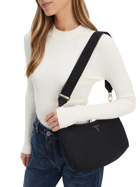 ECO GEMMA Nylon shoulder bag BLACK - Women’s Bags