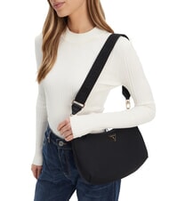 GUESS ECO GEMMA Nylon shoulder bag BLACK - Women’s Bags - 4
