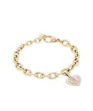 GUESS LOVELY GUESS Heart charm bracelet yellow gold/lilac - Bracelets - 3