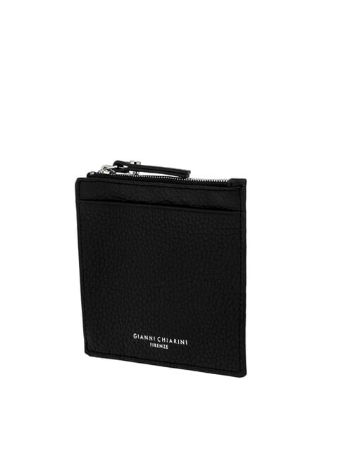 GRAIN Flat leather wallet with zip Black - Women’s Wallets