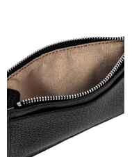 GIANNI CHIARINI GRAIN Flat leather wallet with zip Black - Women’s Wallets - 5