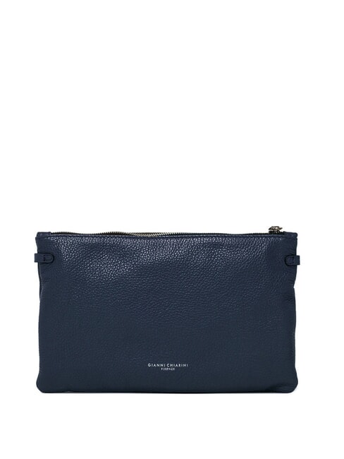 HERMY Leather envelope bag with shoulder strap BLUE - Women&rsquo;s Bags