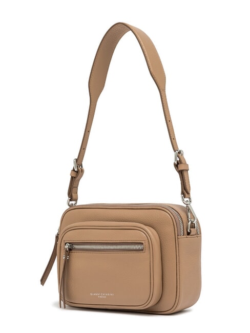 CARRE Leather shoulder bag with shoulder strap clay - Women’s Bags