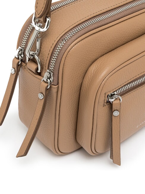 CARRE Leather shoulder bag with shoulder strap clay - Women’s Bags