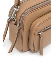 GIANNI CHIARINI CARRE Leather shoulder bag with shoulder strap clay - Women’s Bags - 4