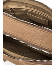 GIANNI CHIARINI CARRE Leather shoulder bag with shoulder strap clay - Women’s Bags - 5