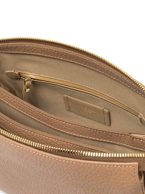 BROOKE Hammered leather shoulder bag clay - Women’s Bags