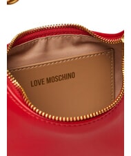 LOVE MOSCHINO CHAIN Mini Hand Bag, with shoulder strap RED - Women&rsquo;s Bags - 6