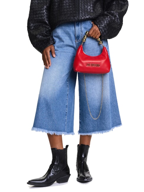 CHAIN Mini Hand Bag, with shoulder strap RED - Women&rsquo;s Bags