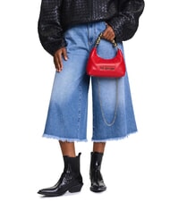 LOVE MOSCHINO CHAIN Mini Hand Bag, with shoulder strap RED - Women&rsquo;s Bags - 5