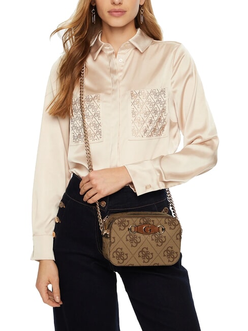 IZZY Camera case two zip bag MILK LOGO - Women’s Bags