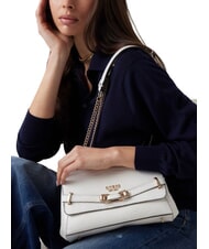 GUESS SILVYE Convertible bag with crocodile print white - Women&rsquo;s Bags - 4