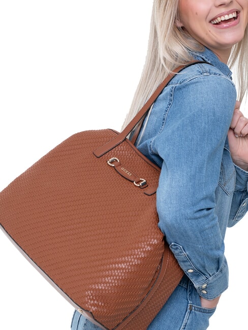 VIKKY II Shoulder Tote Bag COGNAC - Women&rsquo;s Bags