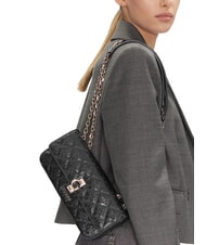 GUESS BESSEY Convertible flap bag BLACK - Women’s Bags - 4