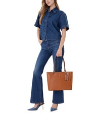 GUESS NOELLE 2  Shoulder Shopping Bag light cognac - Women’s Bags - 4