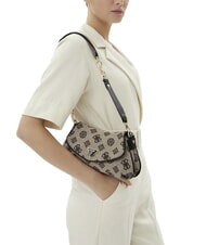 GUESS BEYZA  Shoulder bag black logo - Women’s Bags - 4