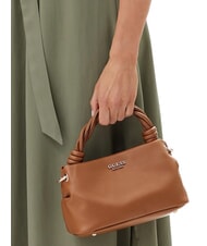 GUESS SANSA Mini Hand Bag, with shoulder strap COGNAC - Women’s Bags - 4