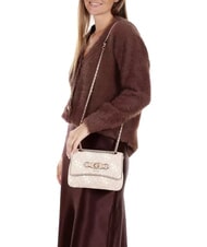 GUESS IZZY 4G Mini Shoulder Bag / Crossbody Bag sand logo - Women’s Bags - 6