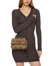 GUESS IZZY  Mini Shoulder Bag / Crossbody Bag MILK LOGO - Women&rsquo;s Bags - 3