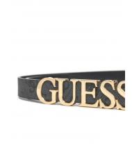 GUESS ZAMIRA Belt with metal logo vikky large roo coalog tote bag - Belts - 3