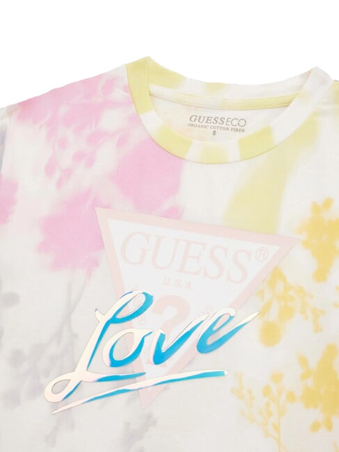 KIDS MIDI Printed short-sleeved T-shirt shaded flower big ao - Child T-shirt