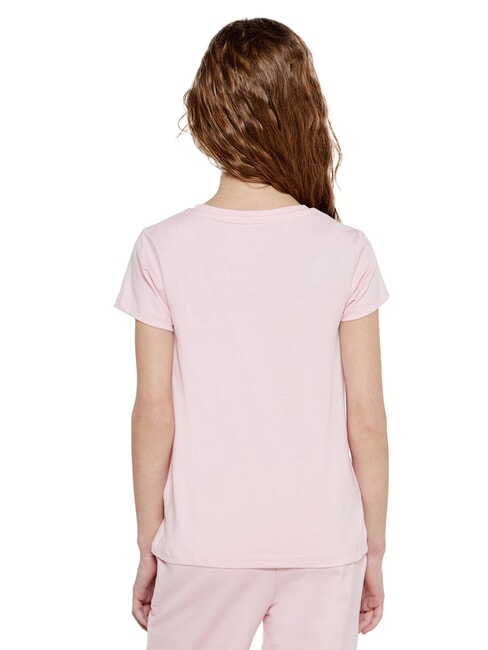 KIDS Short-sleeved T-shirt with teddy bear cotton candy pink - Child T-shirt