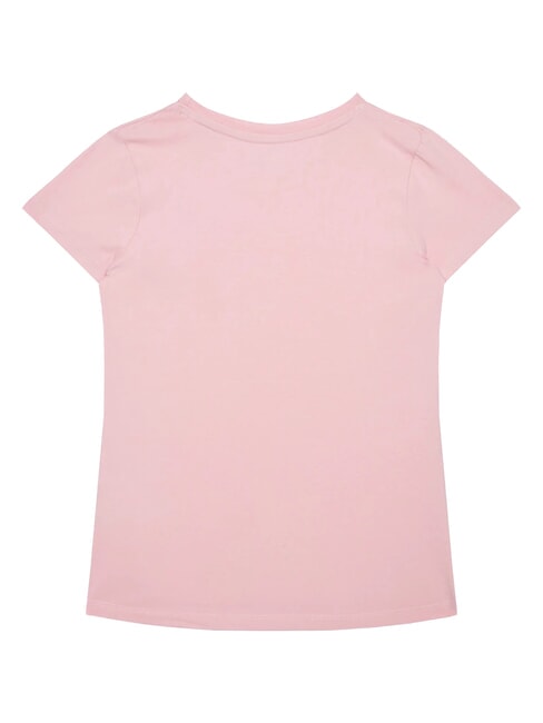 KIDS Short-sleeved T-shirt with teddy bear cotton candy pink - Child T-shirt