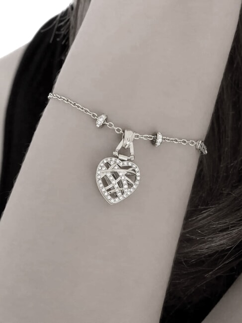 HEART CAGE Bracelet with heart SILVER - Bracelets