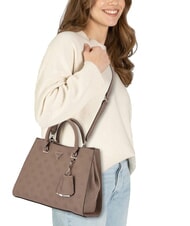 GUESS CRESIDIA II Handbag with shoulder strap dark taupe logo - Women&rsquo;s Bags - 6