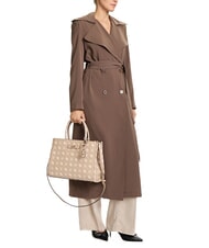 GUESS SILIA 2 Tote bag with shoulder strap biscuits logo - Women&rsquo;s Bags - 6