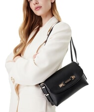 GUESS LEFIA Shoulder bag with flap BLACK - Women’s Bags - 6