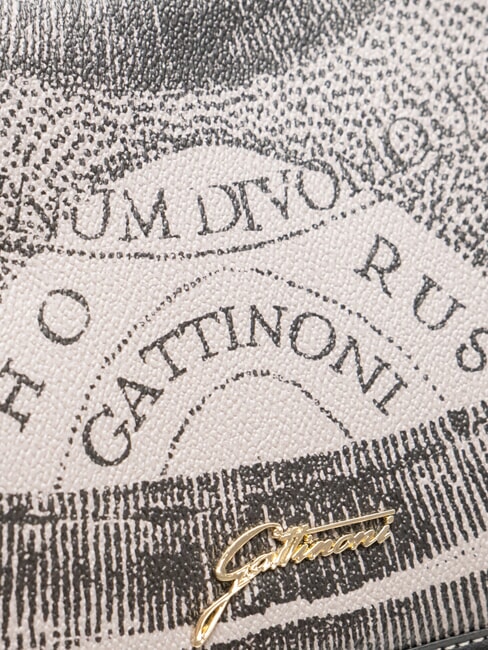 PLANETARIUM Convertible bag with flap monochrom lt grey/black - Women&rsquo;s Bags